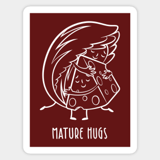 Mature Hugs Sticker